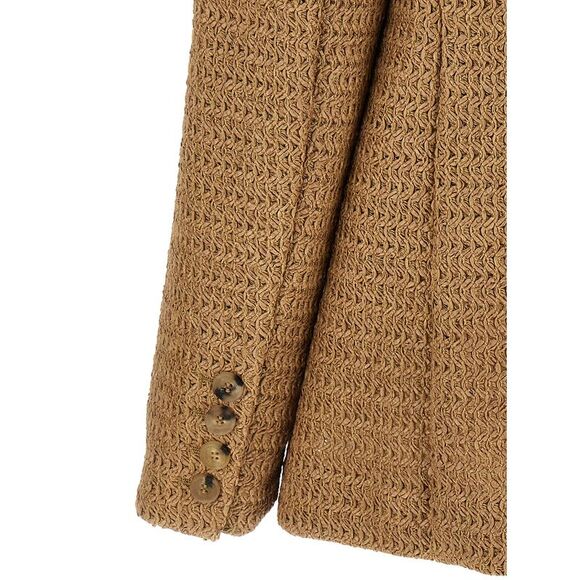 Giuseppe Di Morabito Women Braided Raffia Blazer - Picture 4 of 5